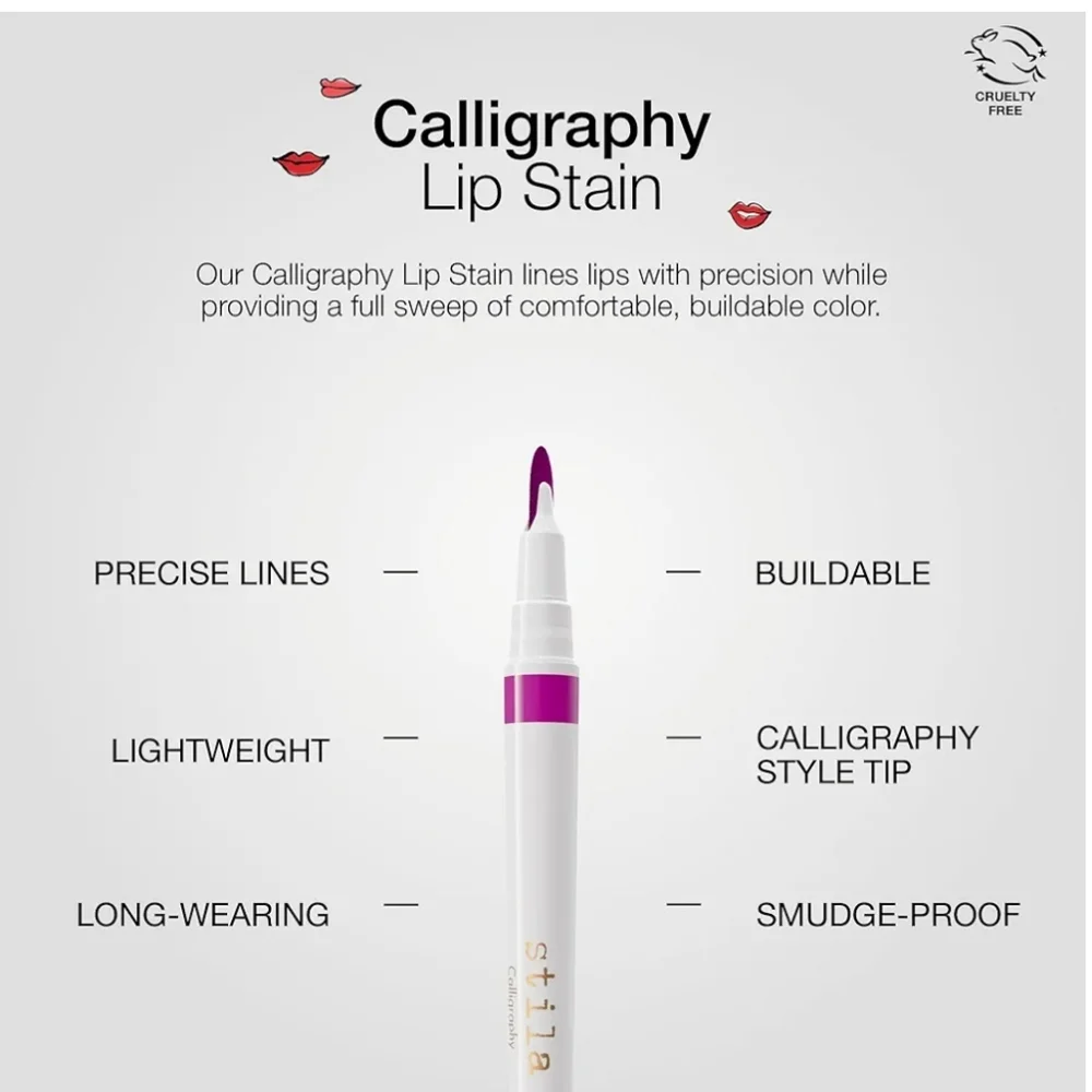 Stila Calligraphy Lip Stain- Susan. NIB. Full Size